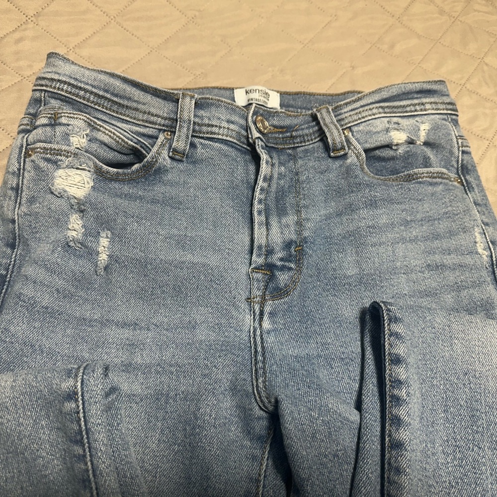 Kensie Light Blue Boot Cut Jeans - Picture 4 of 7